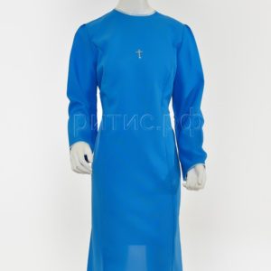 Платье женское ритуальное Бирюзовое 17.10 Ж-1