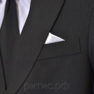 Ритуальный Мужской Костюм Черный в полоску 17.2